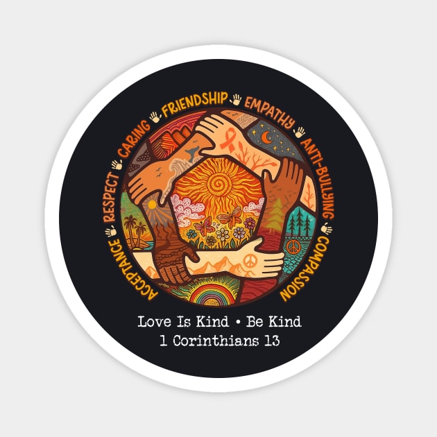 Love Is Kind • Be Kind, 1 Corinthians 13 Magnet by Charles's Store 8